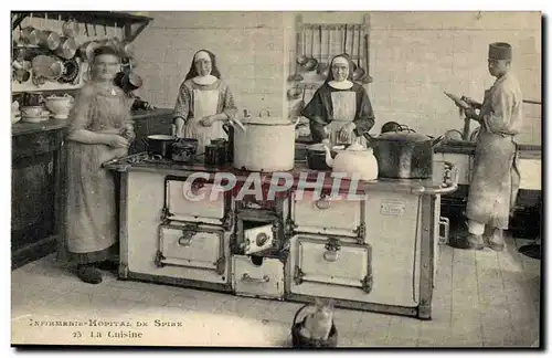 Cartes postales Infirmerie Hopital de Spire La cuisine TOP