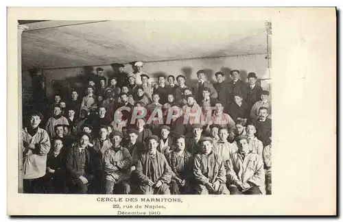 Cartes postales Cercle des Marmitons Rue de Naples Decembre 1910