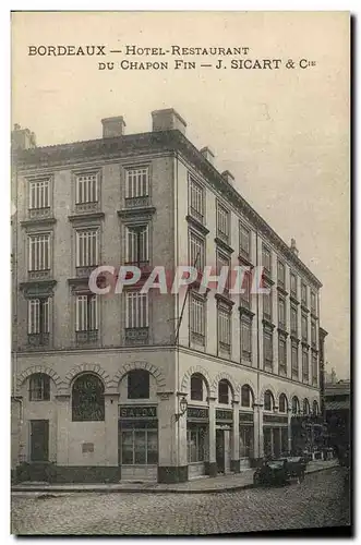 Cartes postales Bordeaux Hotel Restaurant du Chapon Fin Sicart