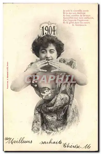 Cartes postales Fantaisie Femme Annee 1904