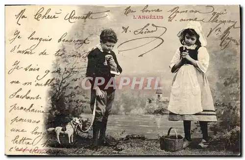 Cartes postales Fantaisie Enfants L&#39angelus