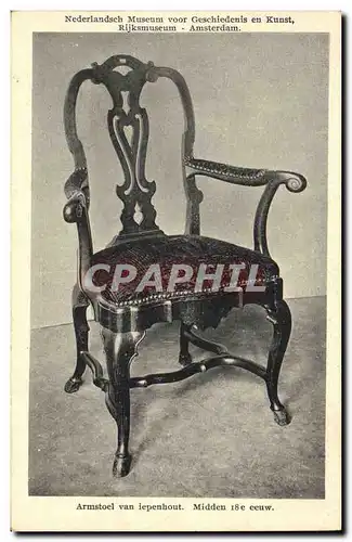 Cartes postales Rijksmuseum Amsterdam Armstoel