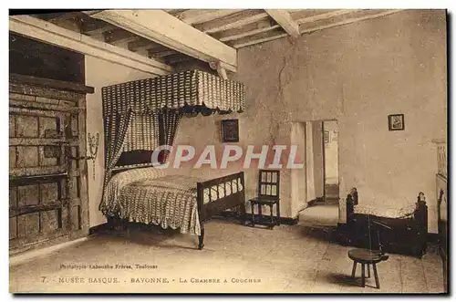 Cartes postales Musee Basque Bayonne La chambre a coucher