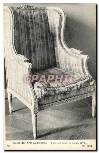 Cartes postales Musee des Arts Decoratifs Fauteuil Louis XVI