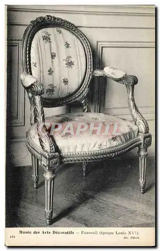 Cartes postales Musee des Arts Decoratifs Fauteuil Louis XVI
