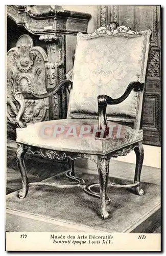 Cartes postales Musee des Arts Decoratifs Fauteuil Louis XIV