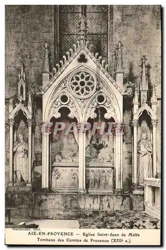 Cartes postales Aix en Provence Eglise Saint Jean de Malte Tombeau des Comtes de Provence