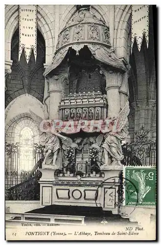 Cartes postales Pontigny L&#39abbaye Tombeau de Saint Edme