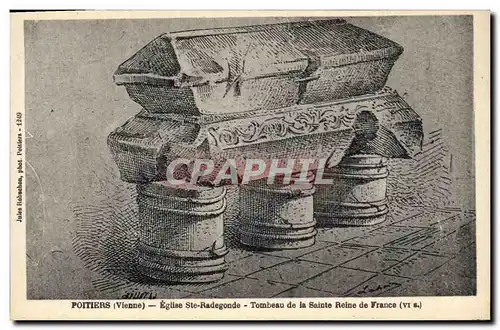 Cartes postales Poitiers Eglise Ste Radegonde Tombeau de la Sainte Reine de France