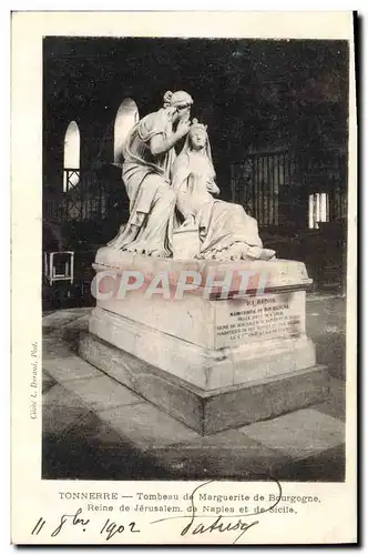 Cartes postales Tonnerre Tombeau de Marguerite de Bourgogne Reine de Jerusalem de Naples et de Sicile