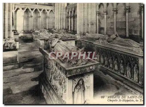 Cartes postales Abbaye de Saint Denis Chapelle St Hippolyte les tombeaux