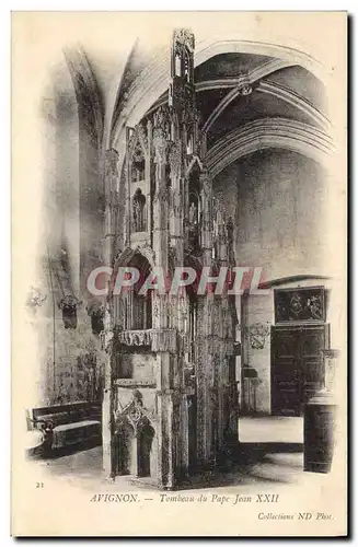 Cartes postales Avignon Tombeau du Pape Jean XXII