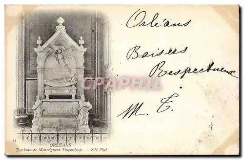 Cartes postales Orleans Tombeau de Monseigneur Dupanloup