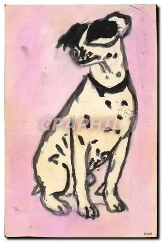 Cartes postales Chien Chiot Chiens (dessin a la main)