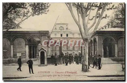 Cartes postales Militaria Avignon Caserne d&#39Hautpoul occupee par le 7eme Genie