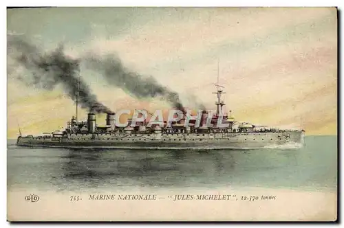 Cartes postales Bateau Jules Michelet