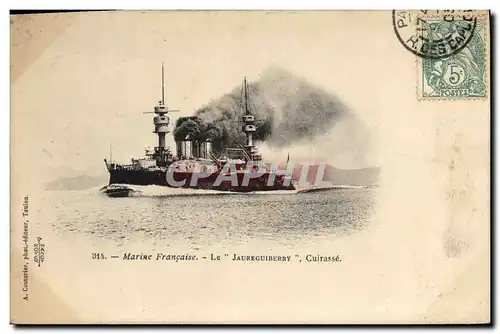 Cartes postales Bateau Le Jaureguiberry Cuirasse