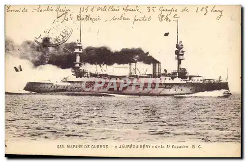 Cartes postales Bateau Jaureguiberry de la 3eme escadre