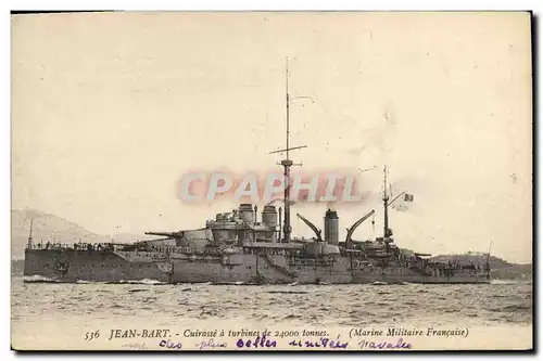 Cartes postales Bateau Jean Bart Cuirasse a turbines