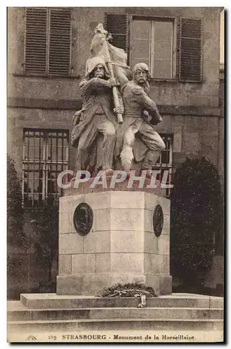 Cartes postales Strasbourg Monument de la Marseillaise