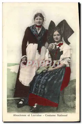 Ansichtskarte AK Folklore Alsace Alsacienne et Lorraine Costume national