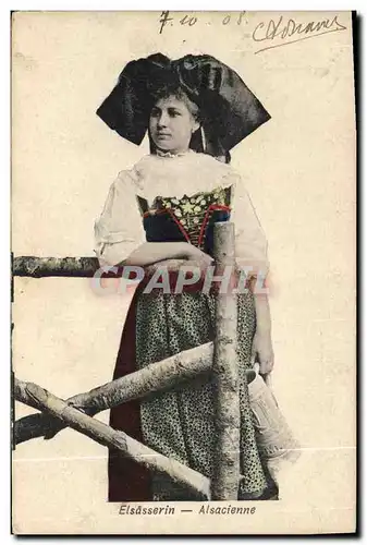 Cartes postales Folklore Alsace Alsacienne