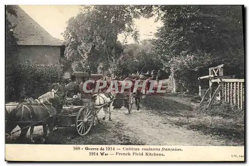 Cartes postales Cuisine Cuisines roulantes francaises Militaria