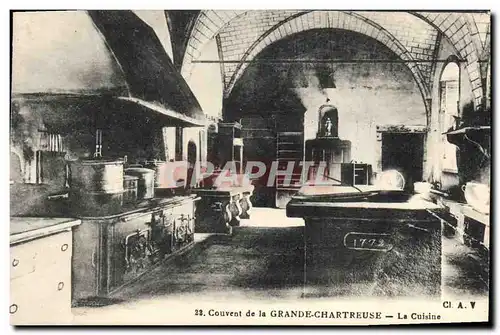 Cartes postales Cuisine Couvent de la Grande Chartreuse
