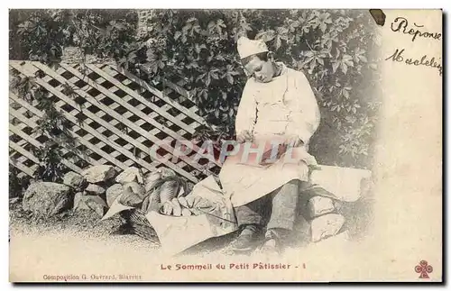 Cartes postales Cuisine Le sommeil du Petit Patissier