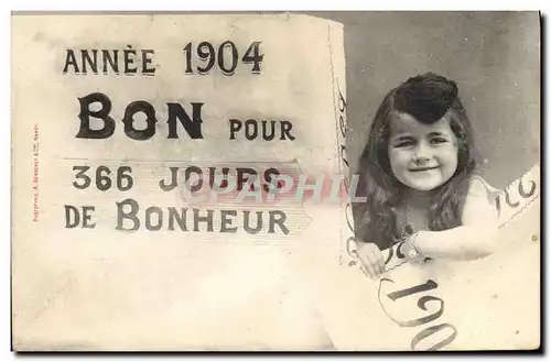 Cartes postales Fantaisie Enfant Annee 1904