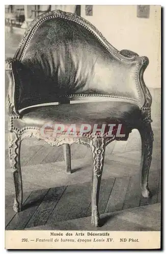 Cartes postales Musee des Arts decoratifs Fauteuil de bureau louis XV