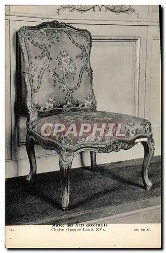 Cartes postales Musee des Arts decoratifs Chaire Louis XV
