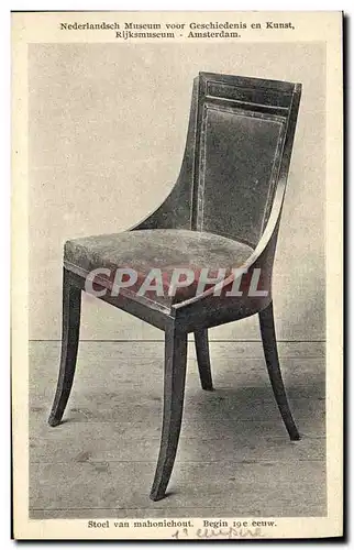 Cartes postales Rijksmuseum Amsterdam Stoel