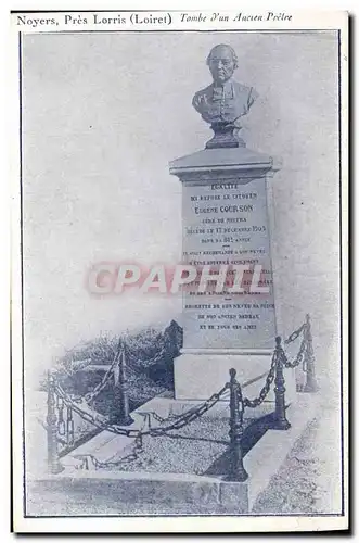 Cartes postales Noyers pres Lorris Tombe d&#39un ancien pretre