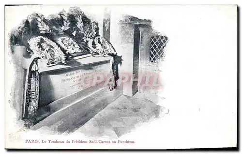 Cartes postales Paris Le tombeau du President Sadi Carnot au Pantheon