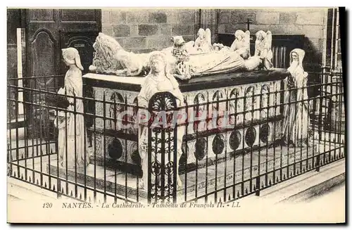 Cartes postales Nantes La cathedrale Tombeau de Francois II