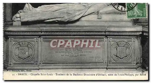 Cartes postales Dreux Chapelle Saint Louis Tombeau de la Duchesse Douariere d&#39Orleans