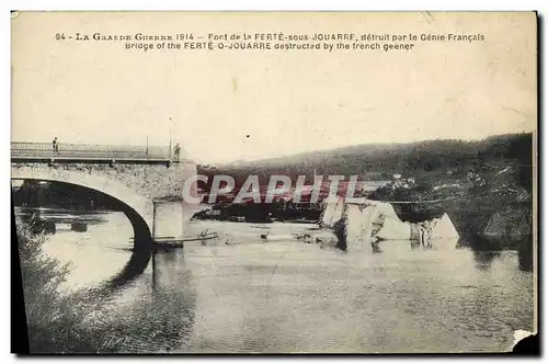 Ansichtskarte AK Militaria Pont de la Ferte sous Jouarre detruit par le genie francais