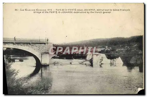 Cartes postales Militaria Pont de la Ferte sous Jouarre detruit par le genie francais