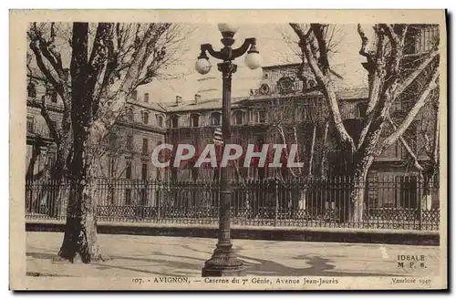 Cartes postales Militaria Avignon Caserne du 7eme Genie Avenue Jean Jaures