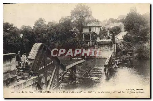 Ansichtskarte AK Militaria Le pont D&#39Auvers sur Oise detruit par le genie francais