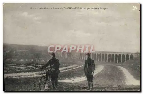 Ansichtskarte AK Militaria Viaduc de Dannemarie detruit par le genie francais