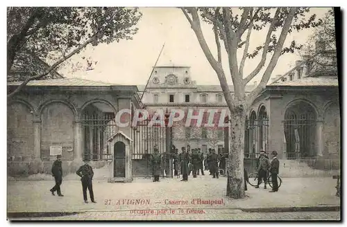 Cartes postales Militaria Avignon Caserne d&#39Hautpoul occupee par le 7eme Genie