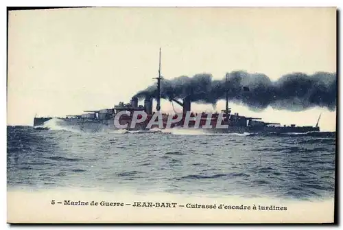 Cartes postales Bateau Jean Bart Cuirasse d'escadre a turbines