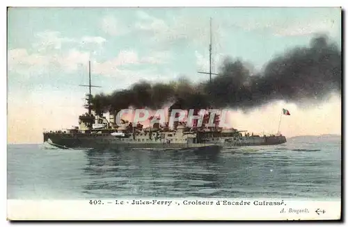 Cartes postales Bateau Le Jules Ferry Croiseur d&#39escadre cuirasse