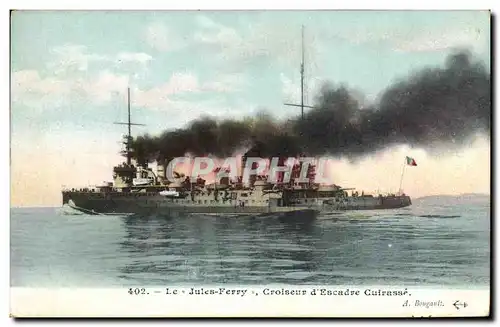 Cartes postales Bateau Le Jules Ferry Croiseur d'escadre cuirasse