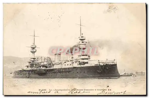 Cartes postales Bateau Le Jaureguiberry Cuirasse d&#39escadre a tourelles