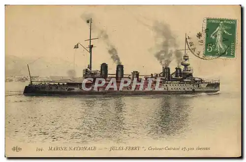 Cartes postales Bateau Jules Ferry Croiseur Cuirasse