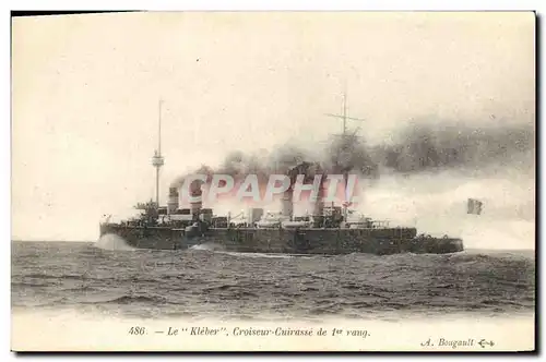 Cartes postales Bateau Le Kleber Croiseur Cuirasse de 1er rang