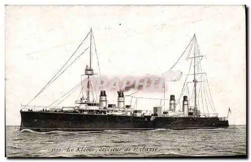 Cartes postales Bateau Le Kleber Croiseur de 1ere classe